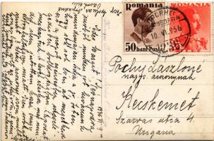 1936 Székelyudvarhely, Odorheiu Secuiesc; parasztok mennek hazafelé a mezőről. Kovács István fénykép...