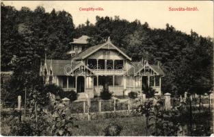 Szováta-fürdő, Baile Sovata; Csergőffy villa. Schuster Emil 104-1909. (EK)