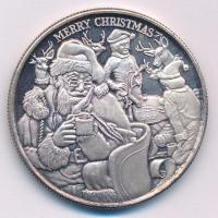 Amerikai Egyesült Államok DN Boldog Karácsonyt / Valaki különlegesnek Ag emlékérem (31,58g/0.999/38mm) T:2 (eredetileg PP)  USA ND Merry Christmas / For someone special Ag commemorative coin (31,58g/0.999/38mm) C:XF (originally PP)