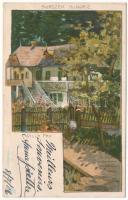 1906 Borszék, Borsec; Villa Pax / villa, spa. O.Z.M. litho (EK)