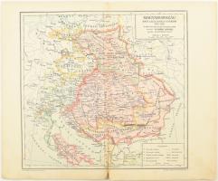 cca 1900-1910 Tíz térkép a hazai történelem tanításához. Tervezték: Dr. Acsády Ignác et al. Rajzolta...