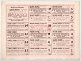 Budapest 1923. "'Taurus' Huskereskedelmi Részvénytársaság" huszonöt részvénye eg...