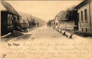 1903 Gyergyótölgyes, Tölgyes, Tulghes, Tulghies; utca / street view (EK)