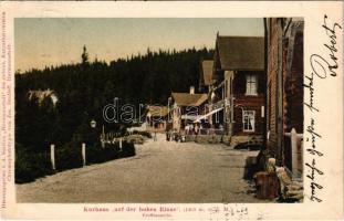 1903 Szebenjuharos, Hohe Rinne, Paltinis; gyógyház / Kurhaus auf der Hohen Rinne. Chromophototypie von Jos. Drotleff / sanatorium (EK)