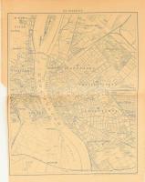 1896 Az Ezredéves Országos Kiállítás helyszínrajza. Bp., Pallas Rt.-ny., 32x49 cm + Budapest térképe...