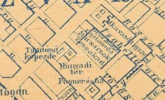 1896 Az Ezredéves Országos Kiállítás helyszínrajza. Bp., Pallas Rt.-ny., 32x49 cm + Budapest térképe...