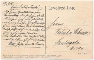 1914 Székelykeresztúr, Kristur, Cristuru Secuiesc; Thellmann Ágoston, Rösler és Gábor üzlete, Kőbány...