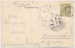 1906 Gyergyószentmiklós, Gheorgheni; Fő tér, nyomda és könyvkötészet, Száva István üzlete. Vákár fiv...