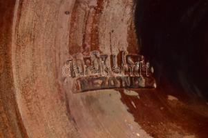 Török László Mezőtúr kerámia váza, jelzéssel, kopásokkal, m: 28,5 cm