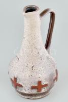 Német retro kerámia váza, jelzéssel, hibátlan, m: 19 cm