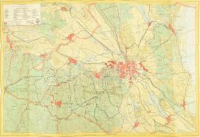 1931 Soproni hegység, Kirándulók térképe 14. sz., 1 : 25.000, Bp., M. Kir. Állami Térképészeti Intézet, 82x55 cm