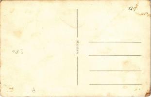 1940 Kézdivásárhely, Targu Secuiesc; bevonulás, magyar zászlók, katonai teherautók / entry of the Hu...