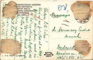 1940 Nagyvárad, Oradea; bevonulás, Horthy Miklós a vasútállomás előtt / entry of the Hungarian troop...