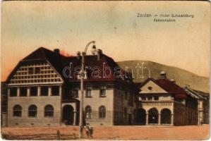 Feketehalom, Zeiden, Codlea; Hotel Schwarzburg / Feketevár szálloda / hotel (EK)