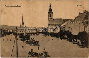 Máramarossziget, Sighetu Marmatiei; Fő tér, templomok / main square, churches