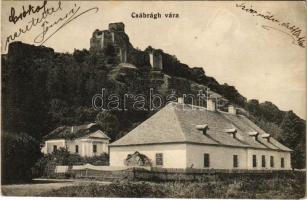1913 Csábrágvarbók, Cabradsky Vrbovok; Csábrág vára / Hrad Cabrad / castle