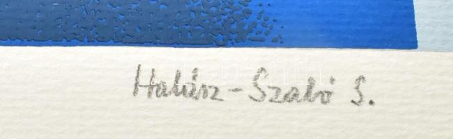 Halász Szabó Sándor (1920-1997): Absztrakt formák. Szitanyomat, papír, jelzett, művészpéldány E.A. j...