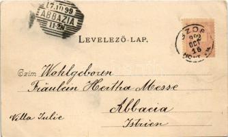 1899 (Vorläufer) Szob, Lujza intézet. Hegedüs Lajos kiadása (EK)