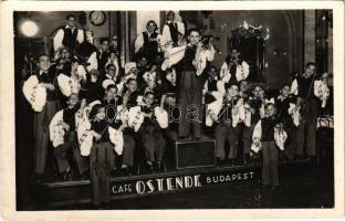 1937 Budapest VII. Café Ostende kávéház, belső, Rajkó cigány zenekar. Artistica Foto