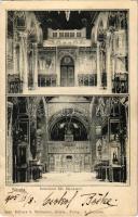 1905 Sinaia, Interiorul Sft. Manastiri / Romanian Orthodox monastery, interior. Edit. G. Matheescu. Fotog. A. Duschek (r)