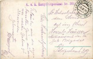 1915 Ljubljana, Laibach; s kamniskimi planinami / mit Steiner Alpen / general view with mountains + ...