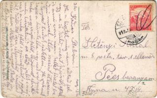 1918 Szliács, Sliac; Pest szálloda. Krompecher Gy. és Fia kiadása / hotel, spa (EM)