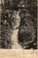 1903 Szliács, Sliac; vízesés. Kerekes Miklós kiadása / waterfall (r)