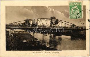 Karánsebes, Caransebes; Podul Timisului / Temes híd. H. Perilfaster &amp; Sohn 1921/25. / Timis bridge