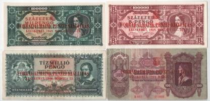 1930-1946. 100P-100.000BP (7xklf) mindegyik bankjegy "Forradalmaink Pénzei Kiállítás Kecskemét,...