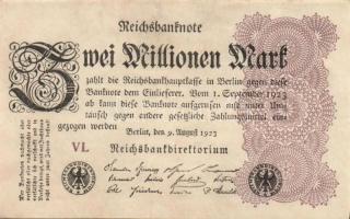 Német Birodalom / Weimari Köztársaság 1923. 2.000.000M (50x) T:II,II/III,III