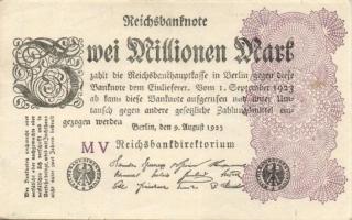 Német Birodalom / Weimari Köztársaság 1923. 2.000.000M (50x) T:II,II/III,III