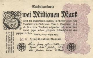Német Birodalom / Weimari Köztársaság 1923. 2.000.000M (50x) T:II,II/III,III