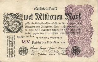 Német Birodalom / Weimari Köztársaság 1923. 2.000.000M (50x) T:II,II/III,III