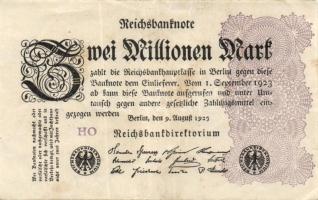 Német Birodalom / Weimari Köztársaság 1923. 2.000.000M (50x) T:II,II/III,III