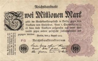 Német Birodalom / Weimari Köztársaság 1923. 2.000.000M (50x) T:II,II/III,III