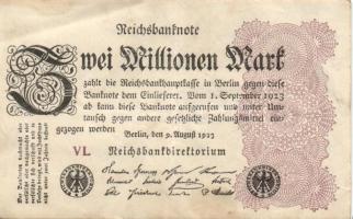 Német Birodalom / Weimari Köztársaság 1923. 2.000.000M (50x) T:II,II/III,III