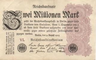 Német Birodalom / Weimari Köztársaság 1923. 2.000.000M (50x) T:II,II/III,III