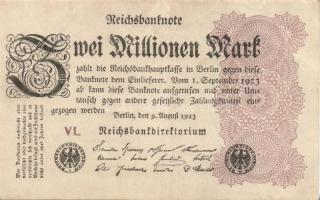 Német Birodalom / Weimari Köztársaság 1923. 2.000.000M (50x) T:II,II/III,III