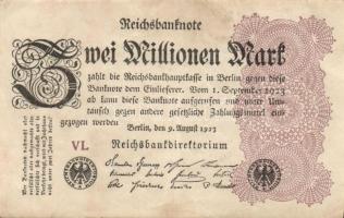 Német Birodalom / Weimari Köztársaság 1923. 2.000.000M (50x) T:II,II/III,III