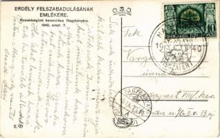 1940 Nagybánya, Baia Mare; bevonulás, katonai teherautó / entry of the Hungarian troops, military tr...