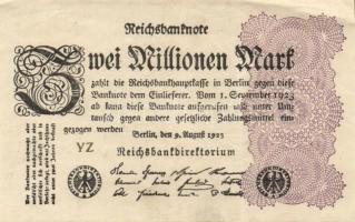Német Birodalom / Weimari Köztársaság 1923. 2.000.000M (50x) T:II,II/III,III