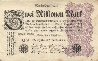 Német Birodalom / Weimari Köztársaság 1923. 2.000.000M (50x) T:II,II/III,III