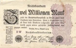Német Birodalom / Weimari Köztársaság 1923. 2.000.000M (50x) T:II,II/III,III