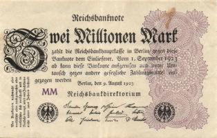 Német Birodalom / Weimari Köztársaság 1923. 2.000.000M (50x) T:II,II/III,III