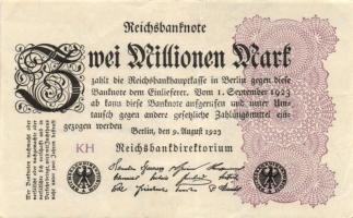 Német Birodalom / Weimari Köztársaság 1923. 2.000.000M (50x) T:II,II/III,III