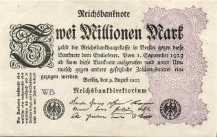 Német Birodalom / Weimari Köztársaság 1923. 2.000.000M (50x) T:II,II/III,III