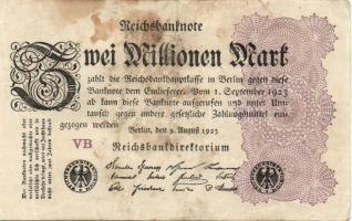 Német Birodalom / Weimari Köztársaság 1923. 2.000.000M (50x) T:II,II/III,III