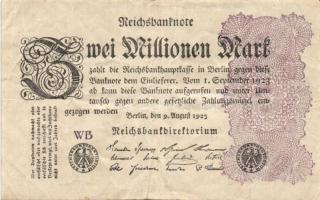 Német Birodalom / Weimari Köztársaság 1923. 2.000.000M (50x) T:II,II/III,III