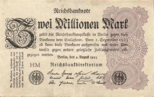 Német Birodalom / Weimari Köztársaság 1923. 2.000.000M (50x) T:II,II/III,III
