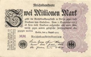 Német Birodalom / Weimari Köztársaság 1923. 2.000.000M (50x) T:II,II/III,III